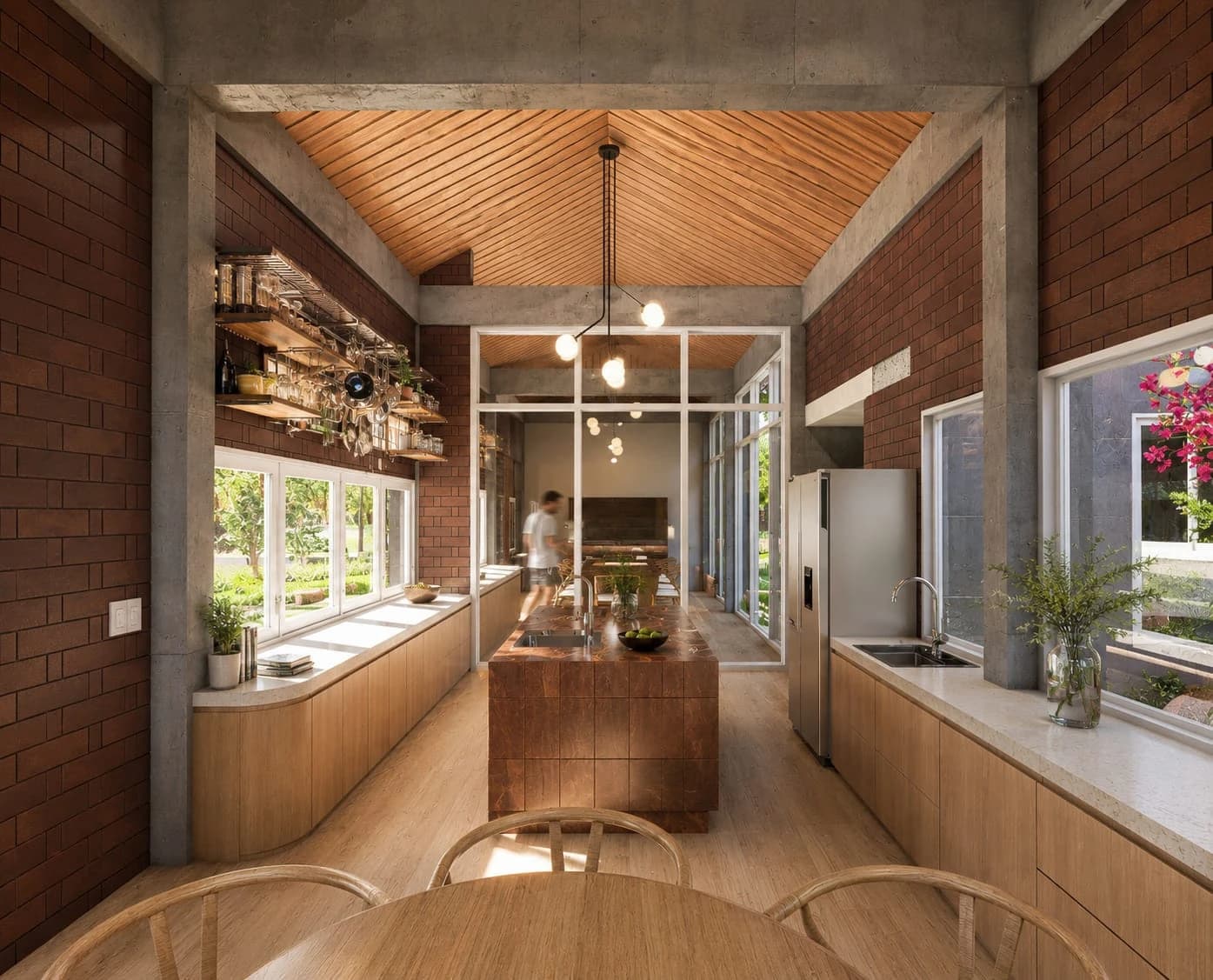 Profundidad y luz en la cocina